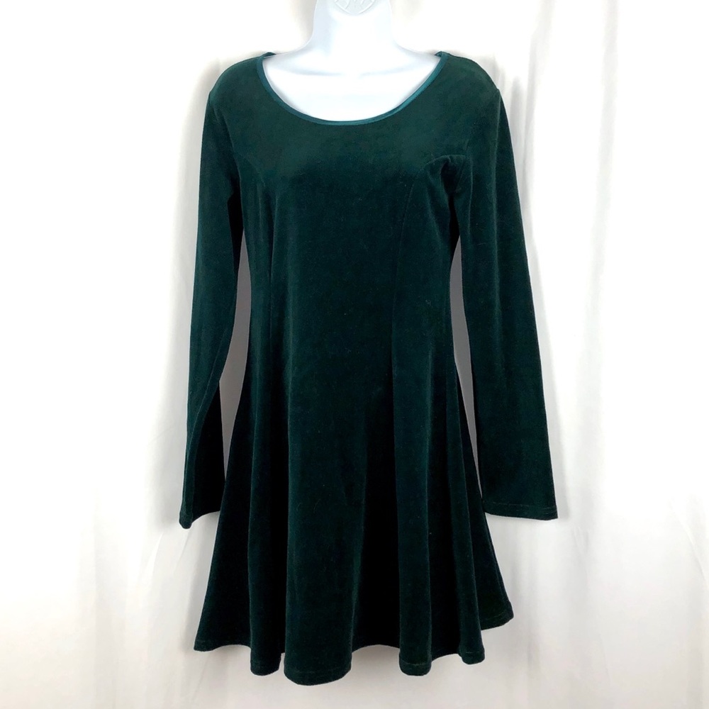 Next Left Cotton blend velour  knit dress 5